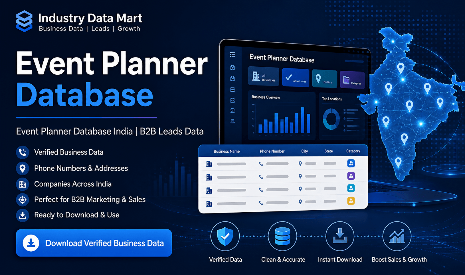 Event Planner Database | Verified B2B Business Data